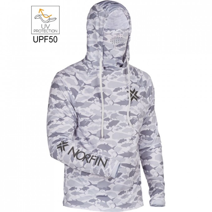 Джемпер NORFIN SUN PRO GUARD HOODIE GRAY р.XL 132304-XL